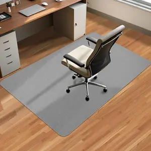 Office Chair Mat for & Tile Desk Mat for Rolling Chairs Protect Hardfloor Desk Area Rug for Workstations, Chair Mat for Home and Office Use (Light Grey, 36X48 in)