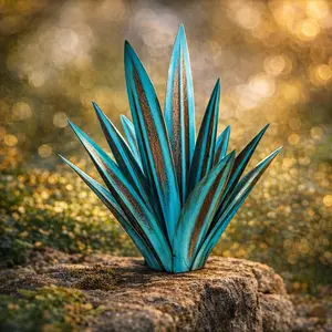 Metal Art - Rustic Agave Plant Sculpture
