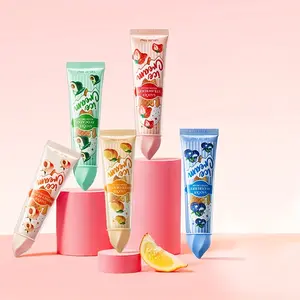 Fruit Hand Cream Ice Cream Series Set Strawberry Citrus Avocado Blueberry Peach Moisturizing Winter Hand Cream 30g X 5