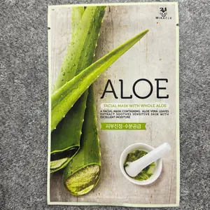 Miracle Aloe Facial Mask with Whole Aloe Extract Soothes Sensitive Skin with Excellent Moisture
