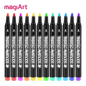 Fabric Markers Permanent for Clothes, Waterproof, Non-Toxic Fabric Pen, Used to Make Gifts for Fabric