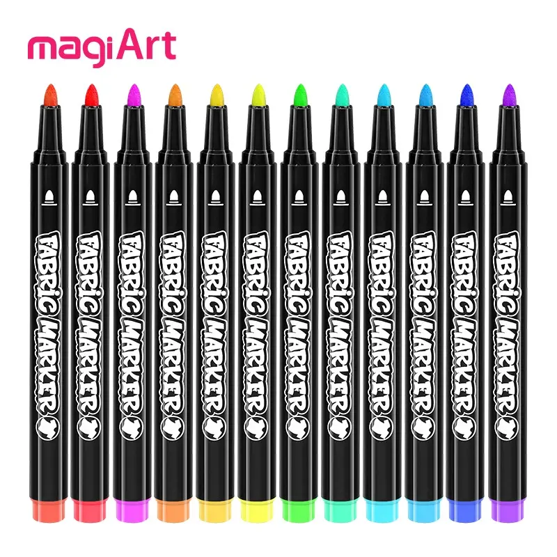 Fabric Markers Permanent for Clothes, Waterproof, Non-Toxic Fabric Pen, Used to Make Gifts for Fabric