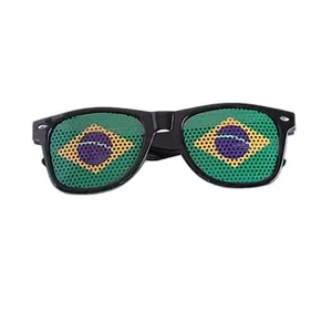 Brasil Brazil Unisex Sunglasses with National Flag Sticker Gafas, Lentes de sol, Oculos
