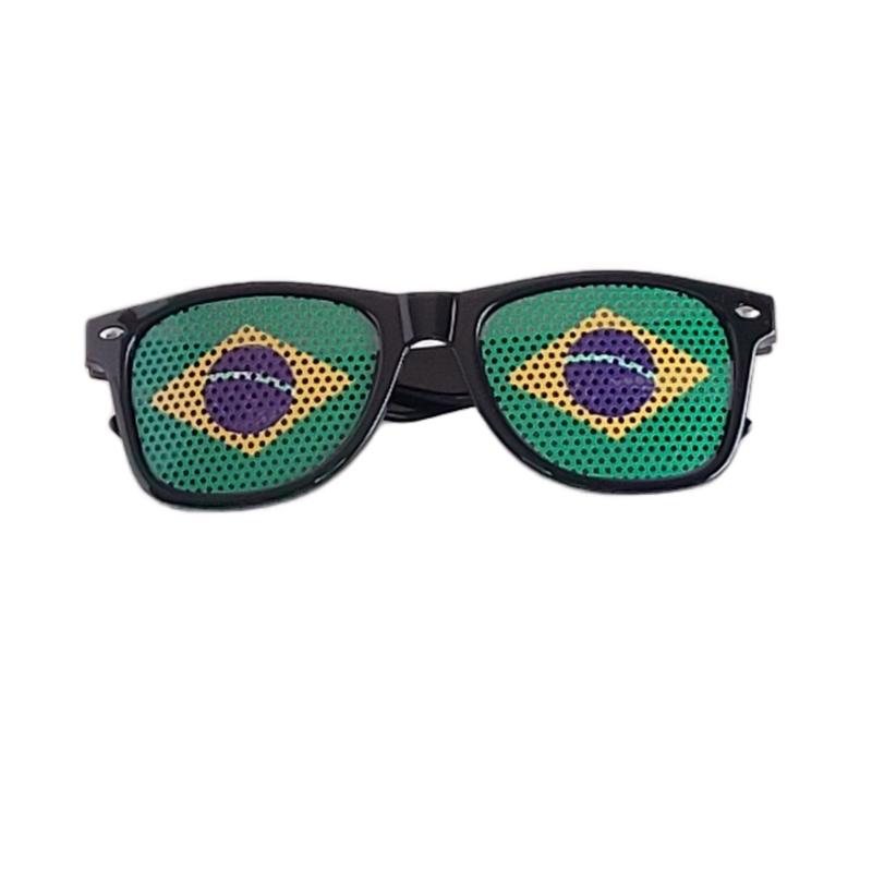 Brasil Brazil Unisex Sunglasses with National Flag Sticker Gafas, Lentes de sol, Oculos
