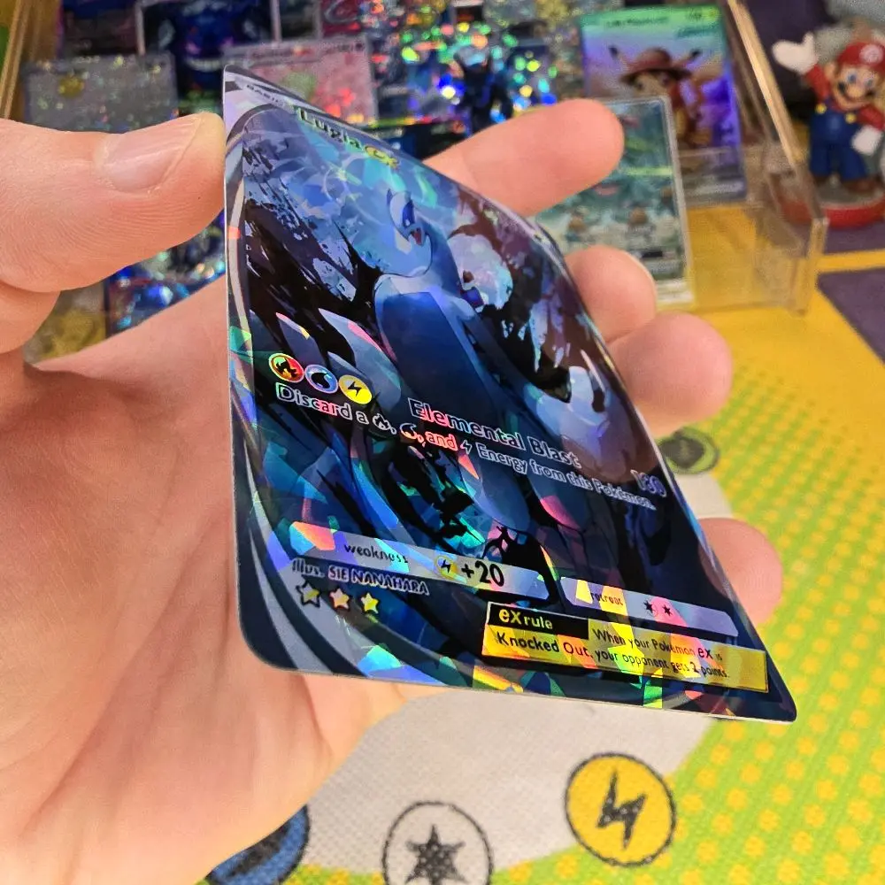 Lugia ex Custom Card - Pokmon Pocket Style - $5 Fractal Glass Holo -  TikTok Shop