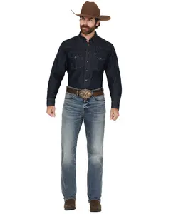 Blue Ranchwear Men's Dorado Wash Bronson Slim Straight Stretch Denim Jeans - Brho24j1-Mdw