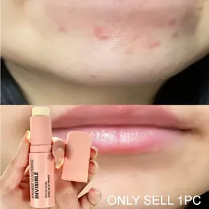 1PC Invisible Pore Facial Makeup Primer Stick - Long-lasting, Oil-controlling, Concealing Minor Blemishes and Dark Circles, Concealing Pores, Mild and Oil-free Formula, Portable,  Suitable for All Skin Types, Creating A Flawless Makeup Base