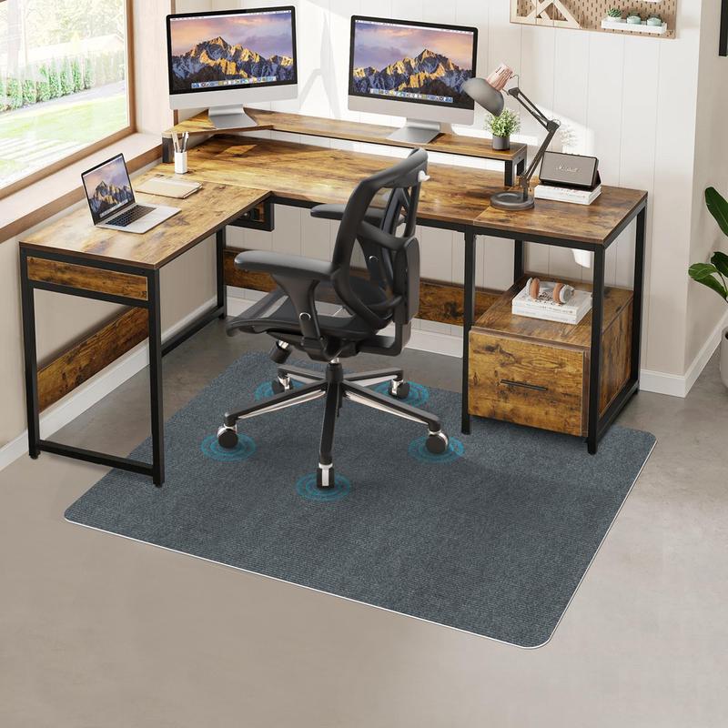 Computer Table Floor Rugs Office Chair Mat for Hardwood & Tile Floor, Anti-slip Runner Rug ...