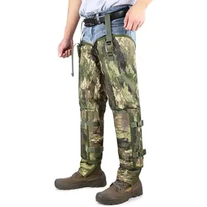 Snake Gaiter Chaps for Hunting: Snake Bite Protection for Ankle to Thigh Snake Chap, Waterproof Snake Gaiter for Men