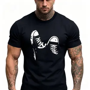 Men's Graphic T-Shirt in Premium Cotton, Tropical Print Streetwear Top, Thermally Optimized Breathable Fabric for Summer, Made in USA, Menswear, Tee