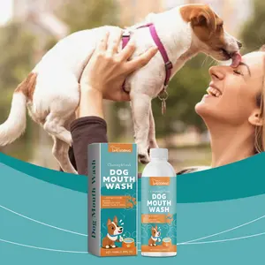 3-in-1 Dental Water Additive Cleaner for Dogs, Vet-Approved Oral Care Formula - Freshen Breath, Fight Plaque & Tartar (Safe for Cats Too!)