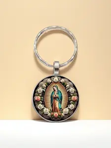 Vintage Style Virgin Mary Designed Keychain, Pendant Keychain, Cute Keychain for Bag, Backpack, Car Key, Fashion Accessories for Women & Men, Graphic Patterns