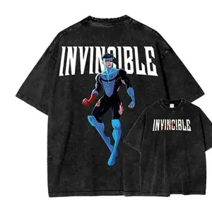 Invincible Unisex Fit Washed T-Shirt 2503010122 1E9