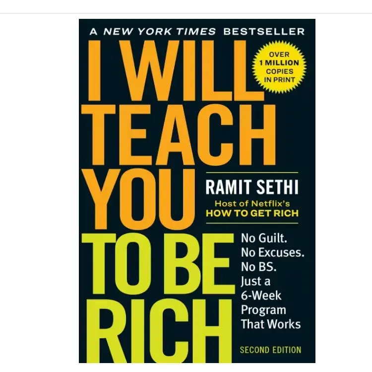 A must-read book for getting rich: No guilt. There's no excuse. I Teach You to Be Rich - Just a 6-Week Program, Work (2nd Edition) - Paperback Guided Journal Chicken