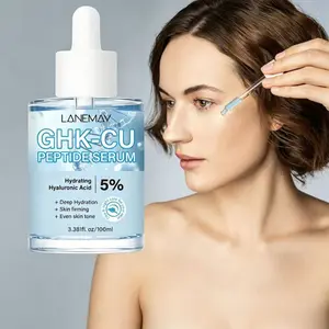 Blue Copper Peptide (GHK-Cu) Serum 100ml Contains 5% Hyaluronic Acid, Hydrating and Firming, Suitable for All Skin Types