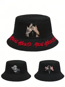 Unisex Graphic Baseball Hat, Street Style Hip-Hop Fishing Cap, All-Season Fashion Accessory, Perfect Gift for Friends & Yourself