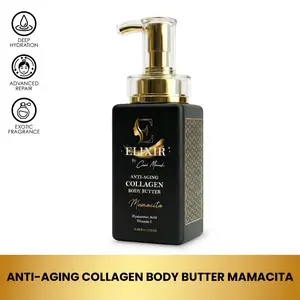 Elixir by Cocó March Mamacita Body Butter Cream - 8.5 fl oz Hydrating Lotion with Collagen & Hyaluronic Acid for All Skin Types