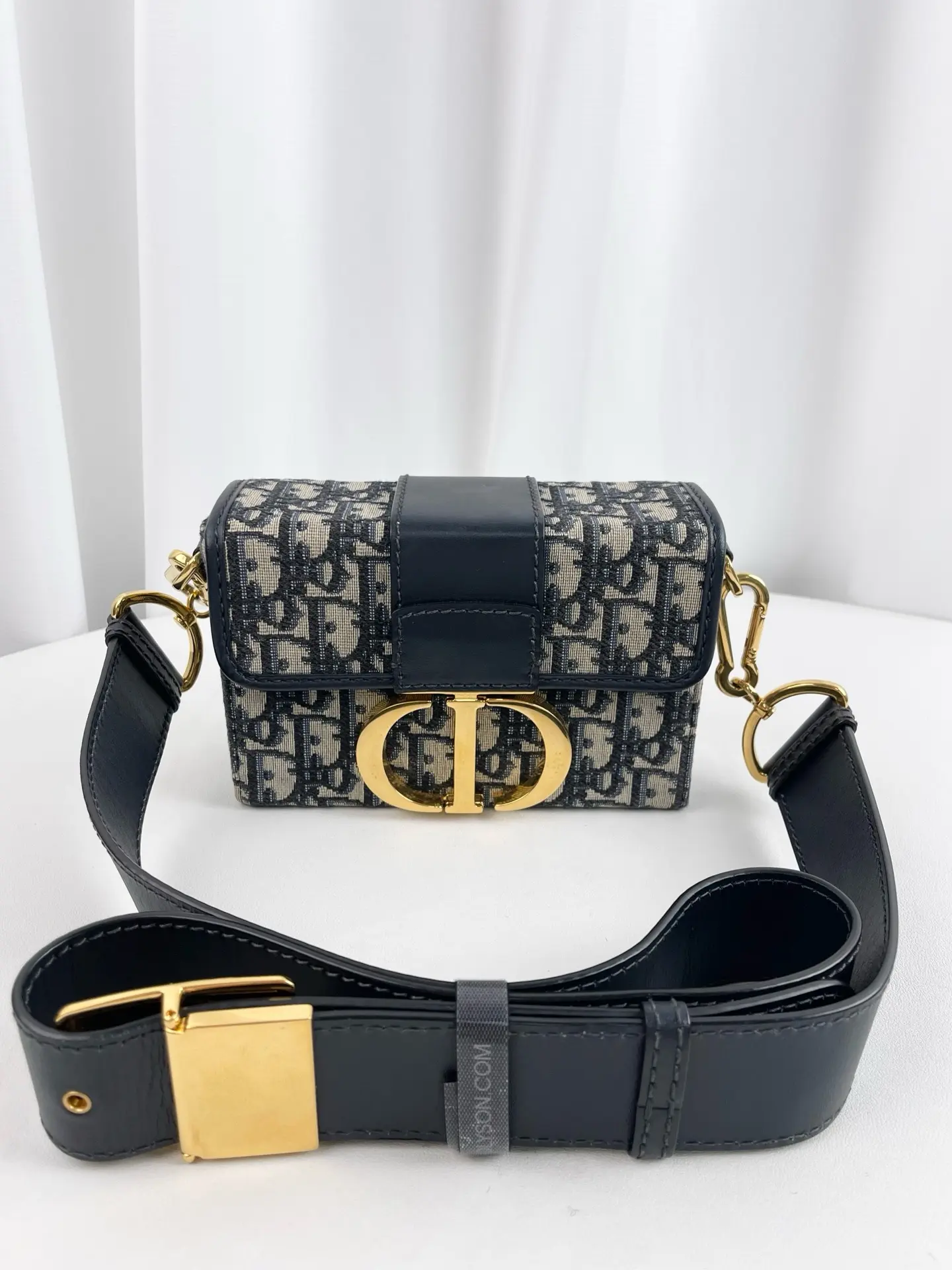 Pre-owned Dior Christian 30 Montaigne Box Bag Oblique Canvas crossbody bag