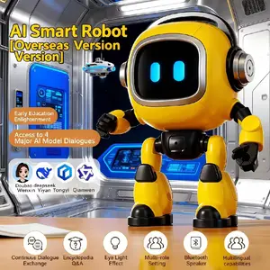 Kids AI Smart Talk Robot with DeepSeek LLM & Doubao AI, Voice-Activated Desktop Educational Interactive Toy, Learning Storytelling Playmate, Top Easter Gift to Boost Curiosity, Imagination, Language Skills