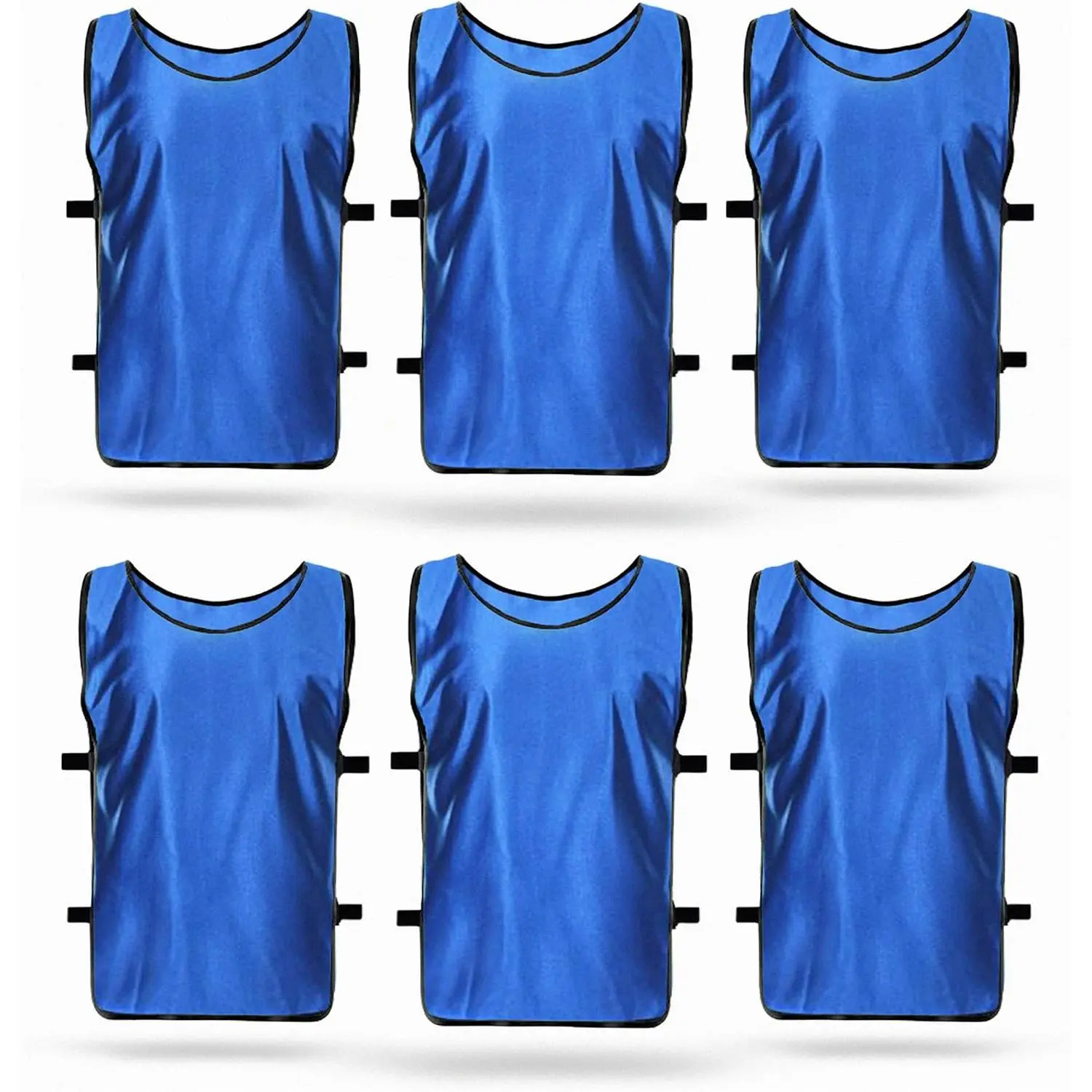 Soccer Pinnies Adult & Youth (Set of 6/12/24) - Team Pennies, Scrimmage Vests for Soccer & Basketball Practice Jersey