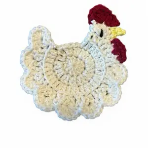 Set of 4 chicken coasters