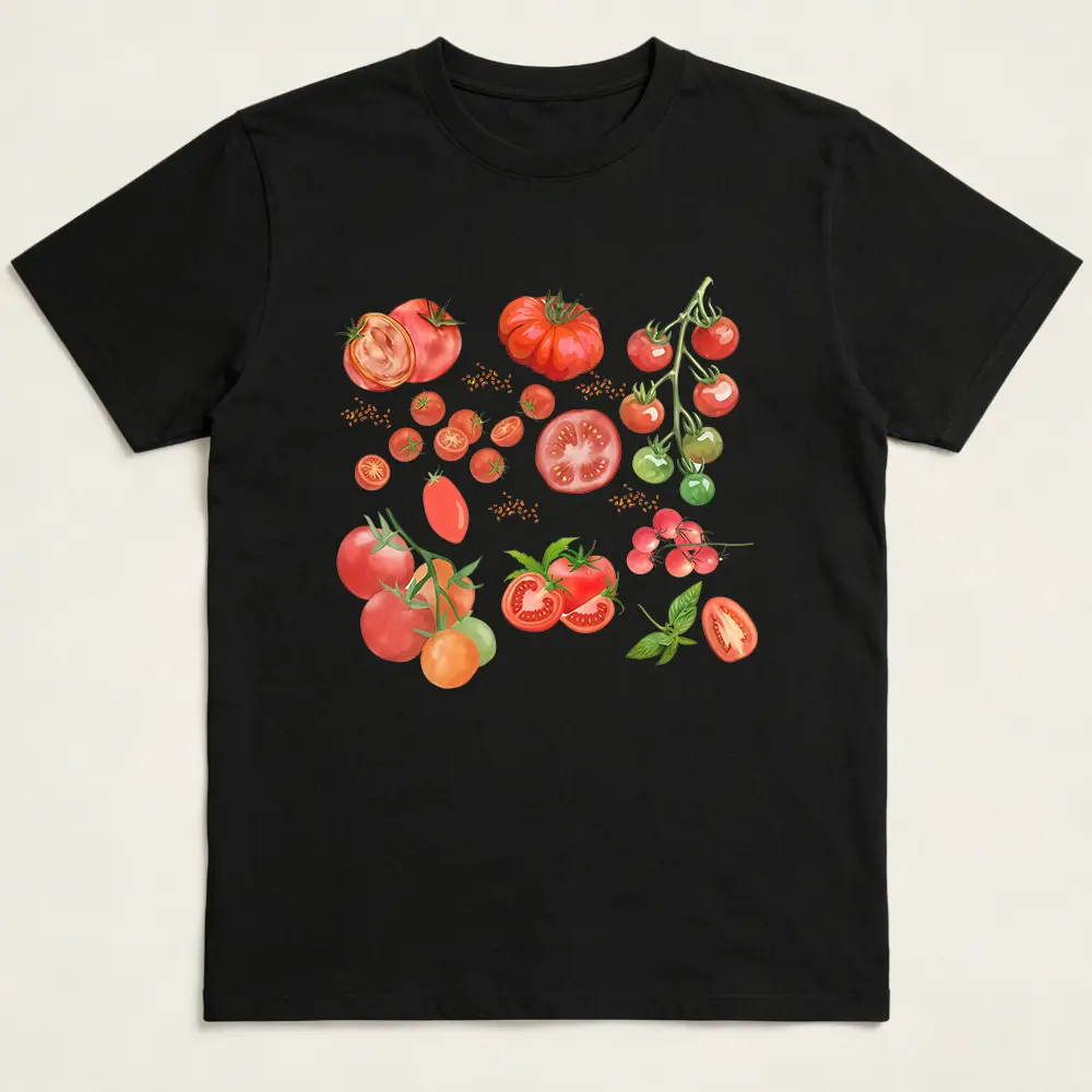 Tomato Shirt, Fruit Shirt, Botanical Shirt, Cottagecore Clothing Vegan Shirt, Garden Shirt Vegetable Shirt,Aesthetic Clothes