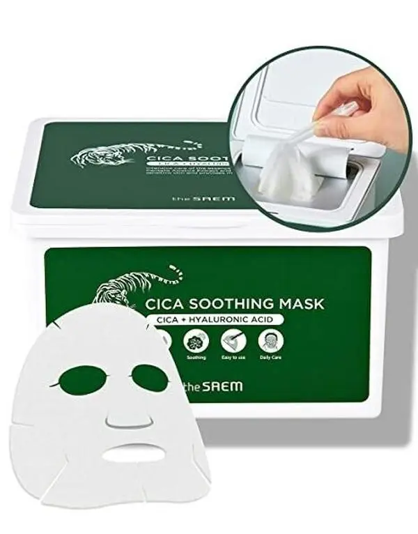 [THE SAEM] Cica Soothing Mask 30ea Comfort Hydrating