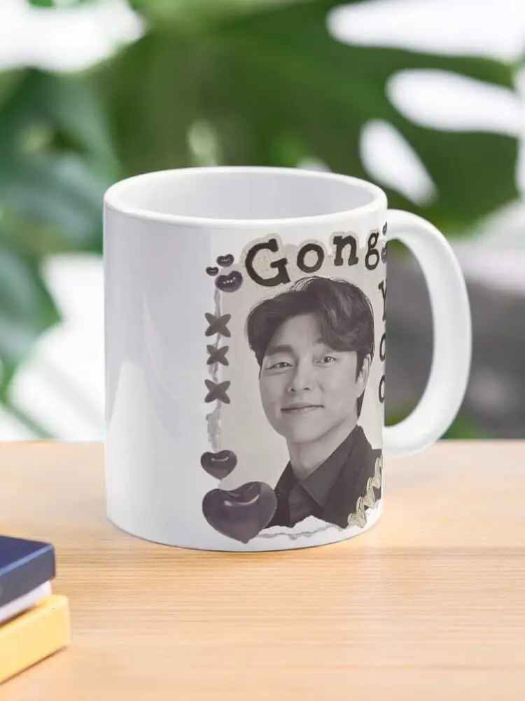 Gong Yoo: Korean Drama Actor Scrapbook Collage Cozy Y2K Vintage Design Coffee Mug