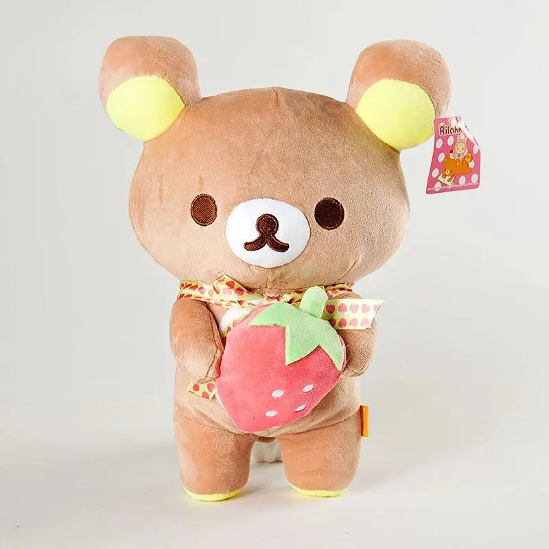 Rilakkuma Plush Teddy Bear - Soft Fabric Anime Stuffed Doll, Kawaii Rilakkuma Charm, Ideal Birthday Gift for Anime Fans & Toy Collectors