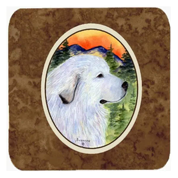 Great Pyrenees Foam Coasters - Set Of 4