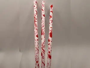 White Blood Splatter Straw (40oz Tumbler)