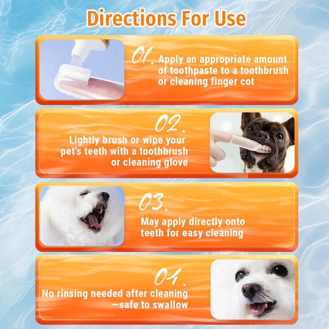 Cassiel Pet Probiotic Toothpaste for Dogs & Cats - Natural Oral Care, Safe to Swallow, Fresh Breath, Daily Hygiene, Pet Dental Routine