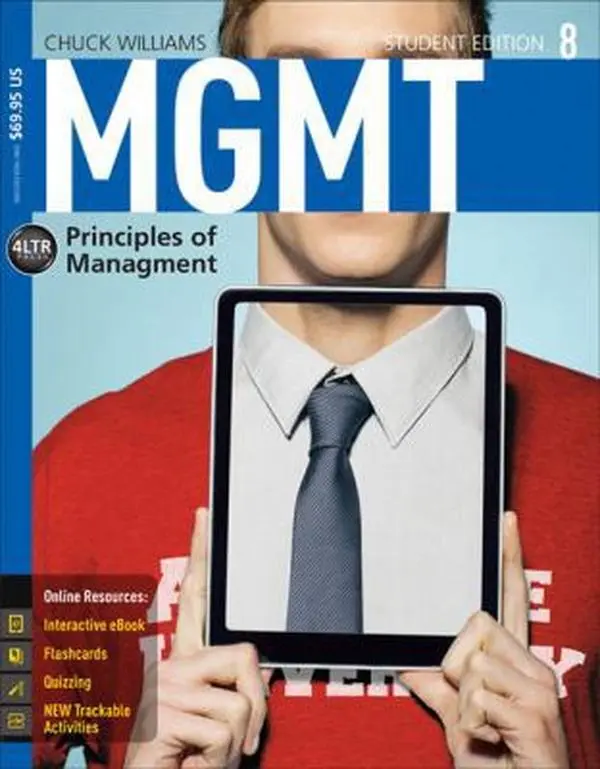 Used Soft Cover Book - MGMT: Principles of Management (with Coursemate Access Card, Flashcards, Chapter Review Cards) by Chuck Williams, English Easy Study Tool with Practical Management Principles, Quizzing, Visual Chapters for Students