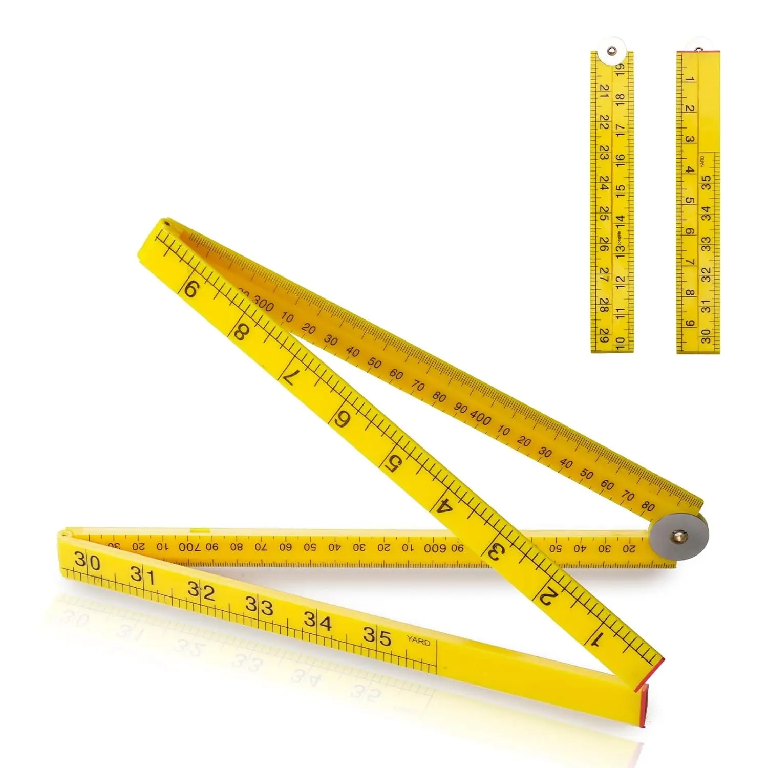 Folding Meter Stick 36 inch Ruler Measure in Inches Centimeters Millimeters Meters for Teaching Measurement Classroom Sticks for STEM Learning Folding Measuring Stick