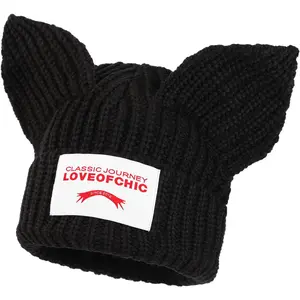 Cat Ear beanie knitted