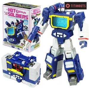 Soundwave & Laserbeak Deformation Action Figure Toy - 4 Inches