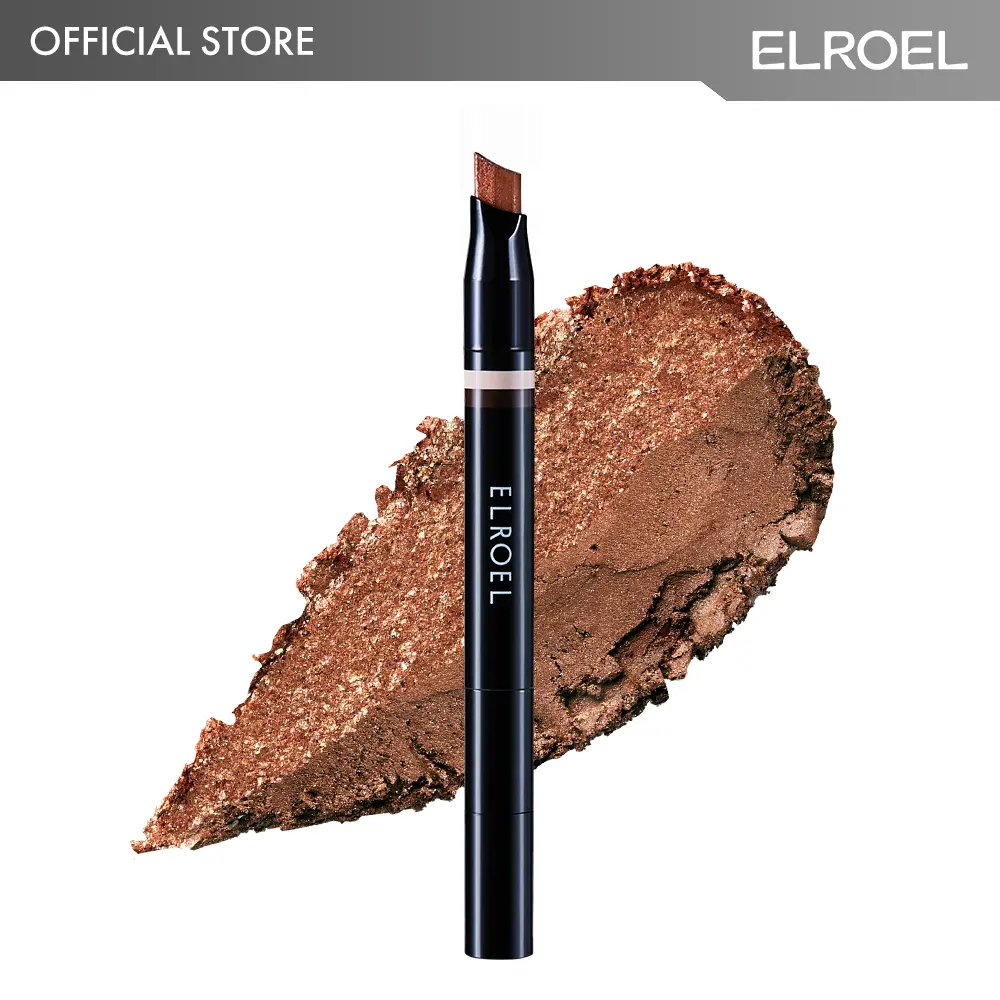 ELROEL Blanc Double Shadow Stick - Official Product 48HR Long Lasting Dual-Tone Eye Shadow Pencil - Combines Glitter with Soft Matte or Shimmer - Waterproof & Smudge-Proof Eyeshadow Makeup 0.05 oz