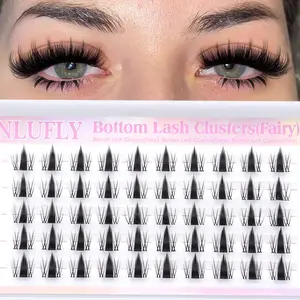 zanlufly Bottom Lash Clusters Fairy Invisible Band Lower Lashes Cosmeic Makeup dealsforyoudays Natural Look Eyelashes Extensions FallFreshness