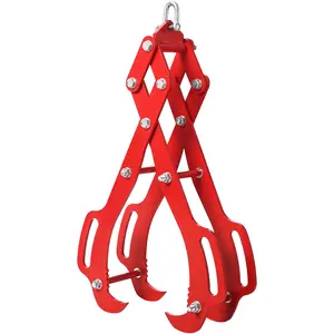 36 Inch Log Lifting Tongs,2650 LBS Heavy Duty 4 Claw Logging Grabbler,Anti-Slip Steel Log Lifting Tongs for Wood Splitting, Lumber Handling, and Timber Skidding