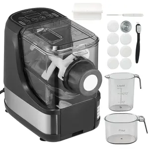 VEVOR Electric Pasta Maker, 150W Automatic Noodle Maker Machine with 8 Pasta Shapes, 4 Intelligent Modes, 500g Flour Capacity Pasta Maker Machine with Measuring Cups, Cleaning Brush for Home Kitchen