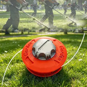Om Large M10*1.25mm Thread Circular Grass Trimmer Head, High-Quality Automatic Cutting Lawn Mower Blade, Suitable for Garden Machinery, Gasoline Lawn Mower Replacement Parts