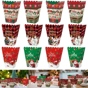 Specifications Material: Paper Color: Red and Green Size: 12.5*5.8*4.3cm/4.9*2.3*1.7inch Package contents: 18Pcs Christmas Popcorn Boxes