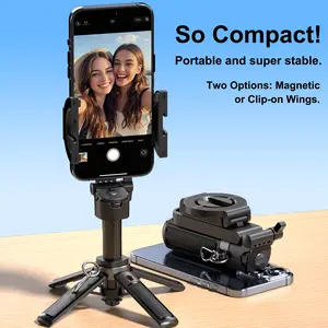 2026 New Model 6-in-1 Multifunctional Magnetic Mini Selfie Stick, 360° Rotation, Compact and Stylish, Wireless Bluetooth