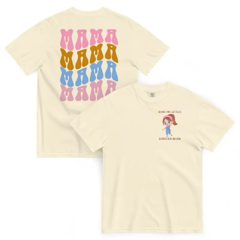 Ms Rachel Mama Comfort Colors Graphic Tee Educational Mom Era Shirt Soft Vintage Cotton with Vibrant Mama Print