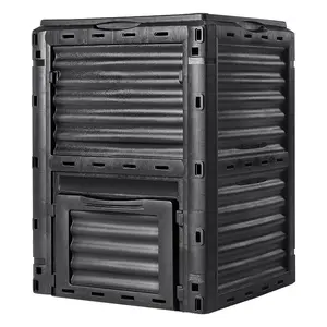 fathersdaygift  VEVOR Garden Compost Bin 80 Gal, BPA Free Composter, Large Capacity Outdoor Composting Bin with Top Lid and Bottom Door, Easy Assembling, Lightweight, Fast Creation of Fertile Soil