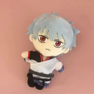 Anime Gintama Sakata Gintoki Plush Doll 20cm Cute Soft Stuffed Pillow Birthday Gift Cosplay
