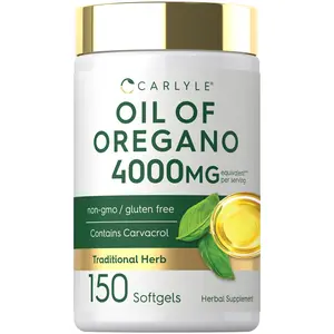 Carlyle Oregano Oil 4000mg Supplement | 150 Softgel Capsules | Contains Carvacrol | Non-GMO & Gluten Free Formula