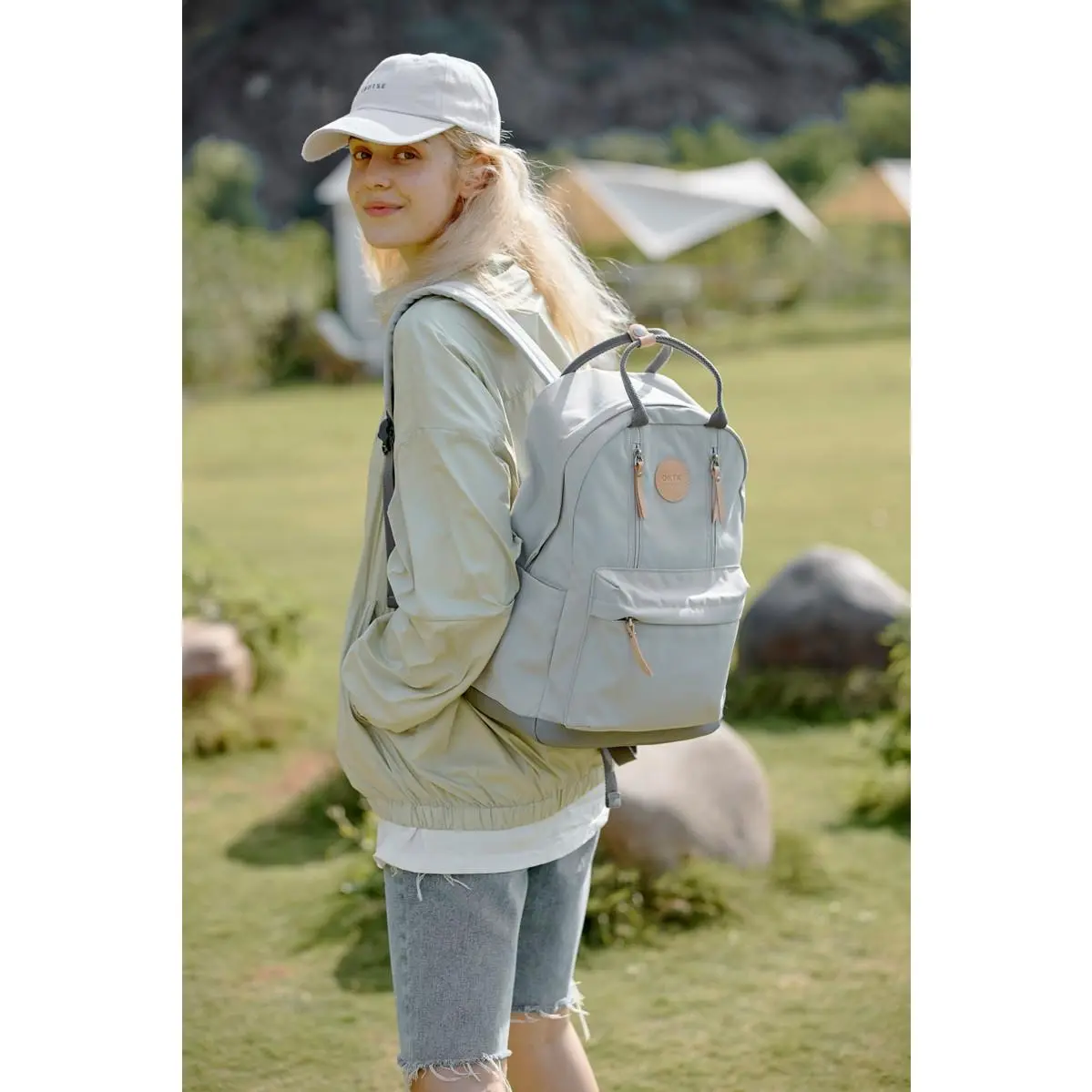 Himawari Waterproof Backpack Bag with Multilayer Pockets