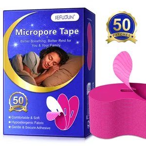 Sefudun Sleep Mouth Patch Rose 1 Box 50pcs, Breathable High Elastic Low Sensitivity, Reduce Snoring, Improve Lip Protrusion, Snore Mouth Tape