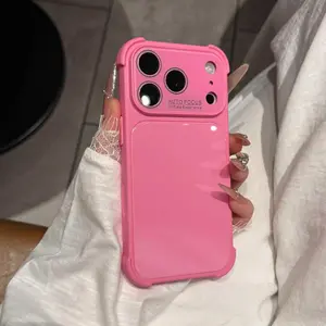 Four-corner anti-collision full-cover case with instant transformation into a 17-inch large-view glass back panel, suitable for iP17promax phone case, iP16promax/15pro/14/13 anti-drop protective cover